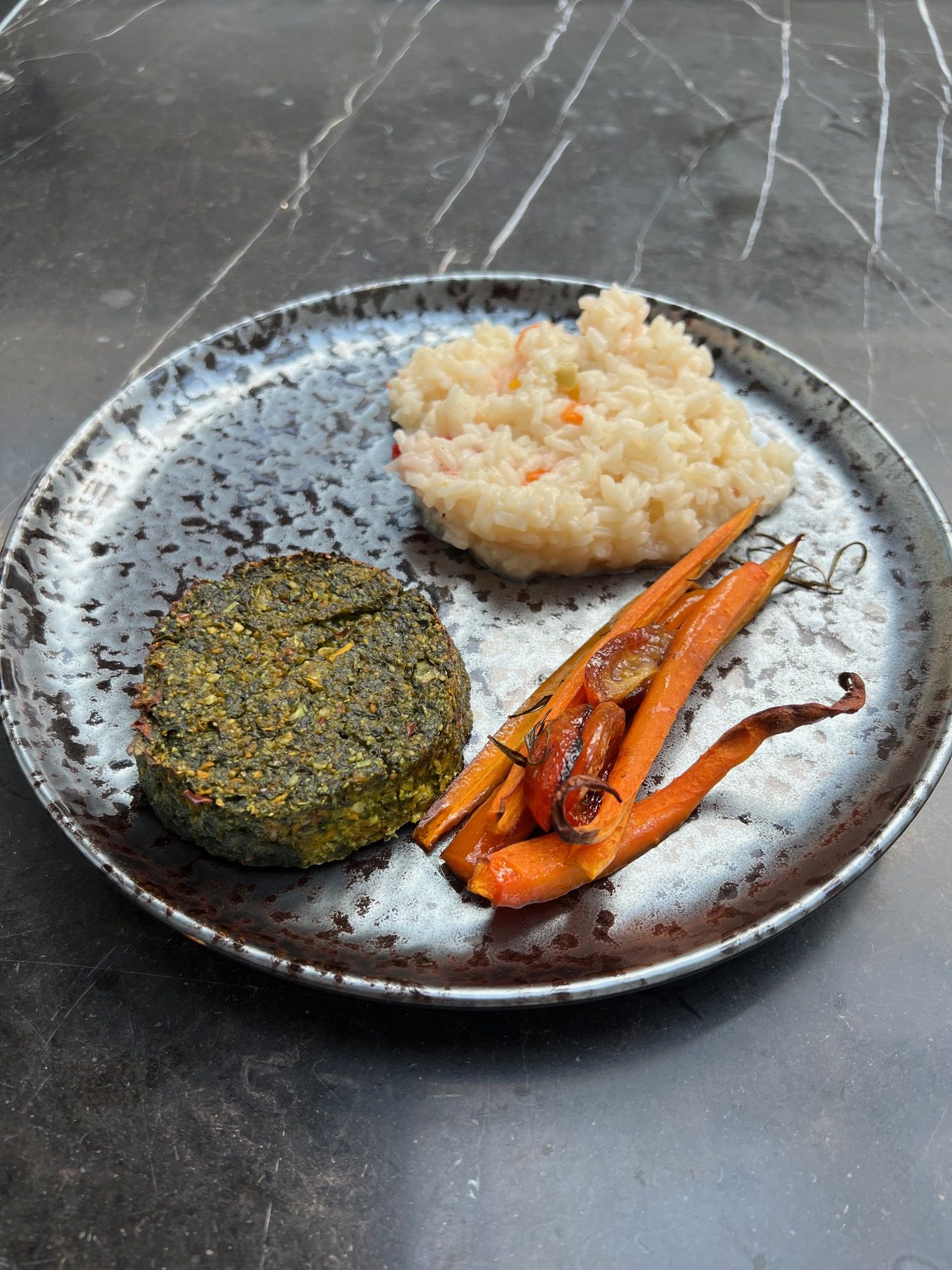 Vegan spinach burgers