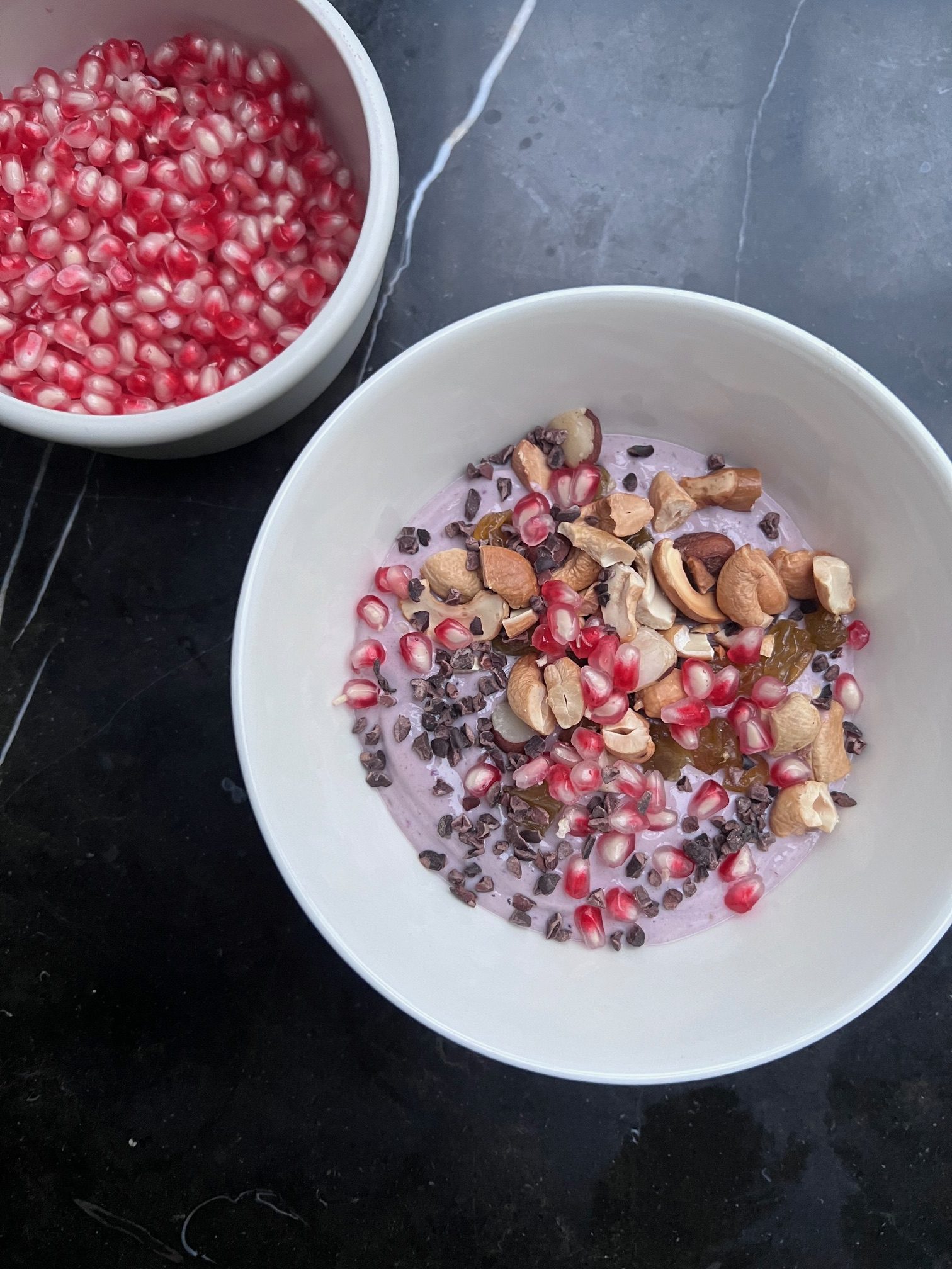 Smoothie bowl for breakfast